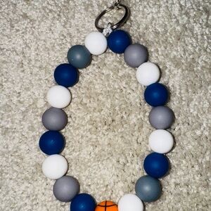 Mavs Basketball Colors Keychain Wristlet Keychain for Men Women